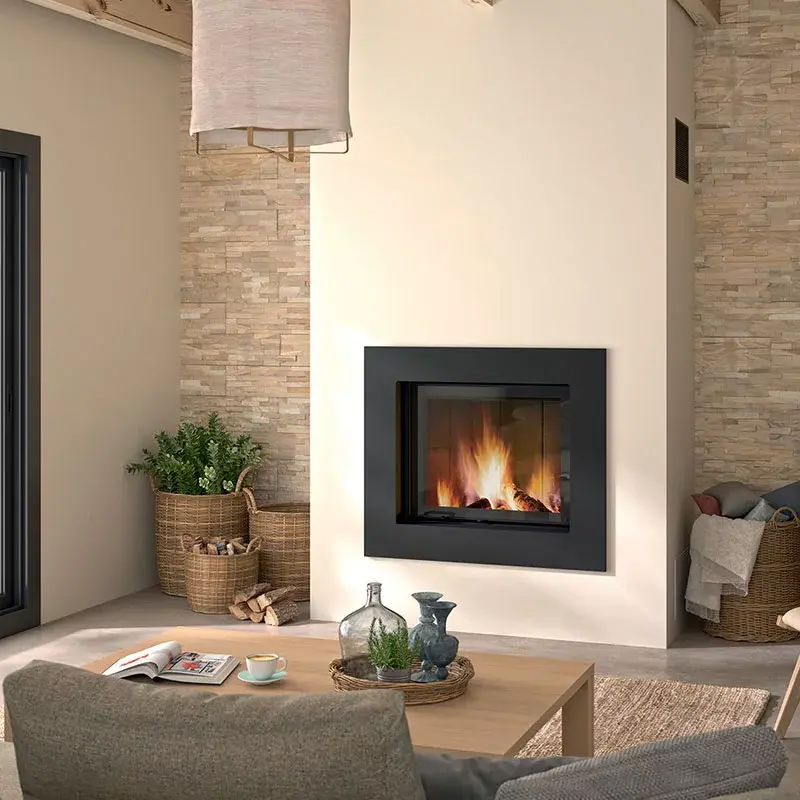 Insert à bois acier CLOUD 80 R 12 kW
